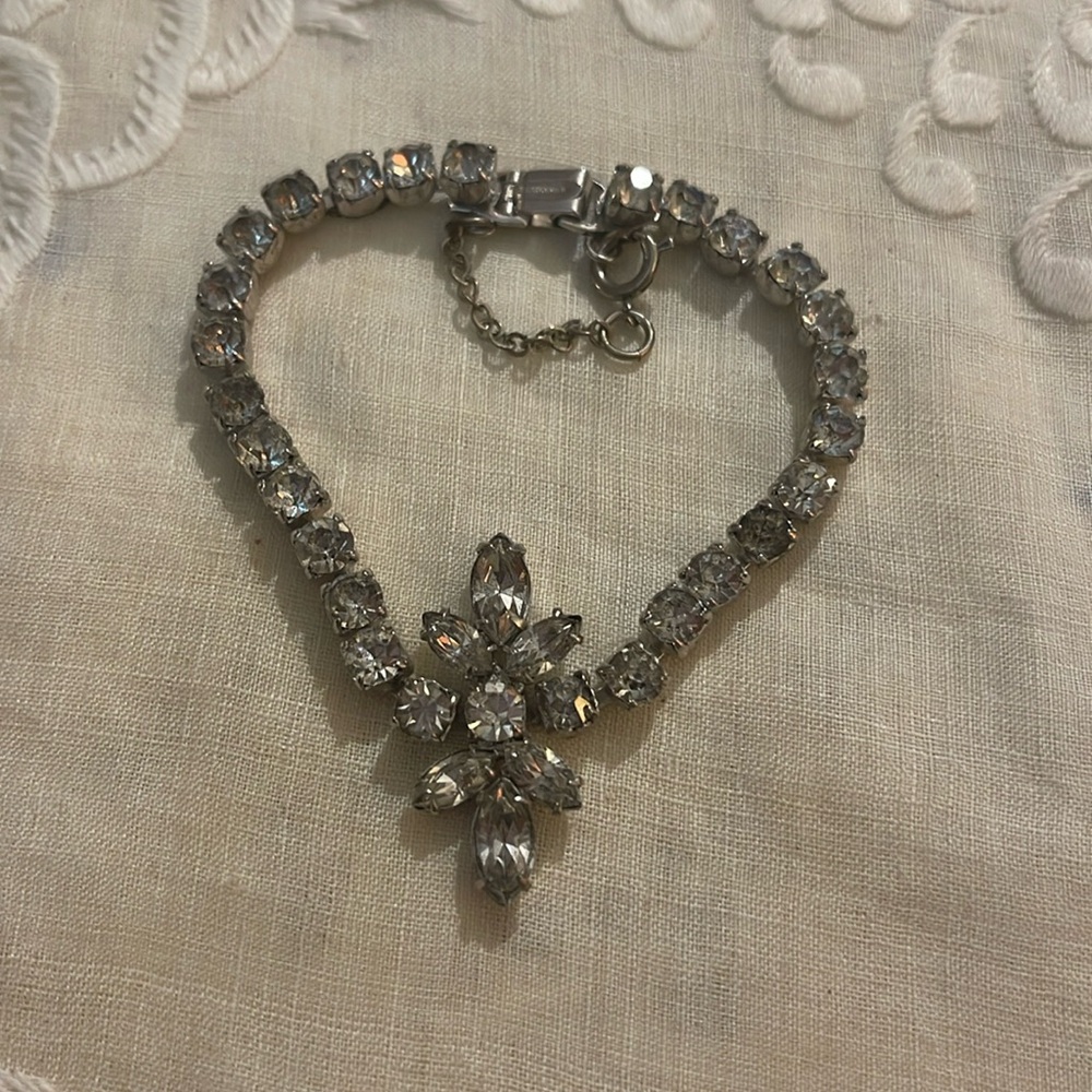 Vintage rhinestone bracelet